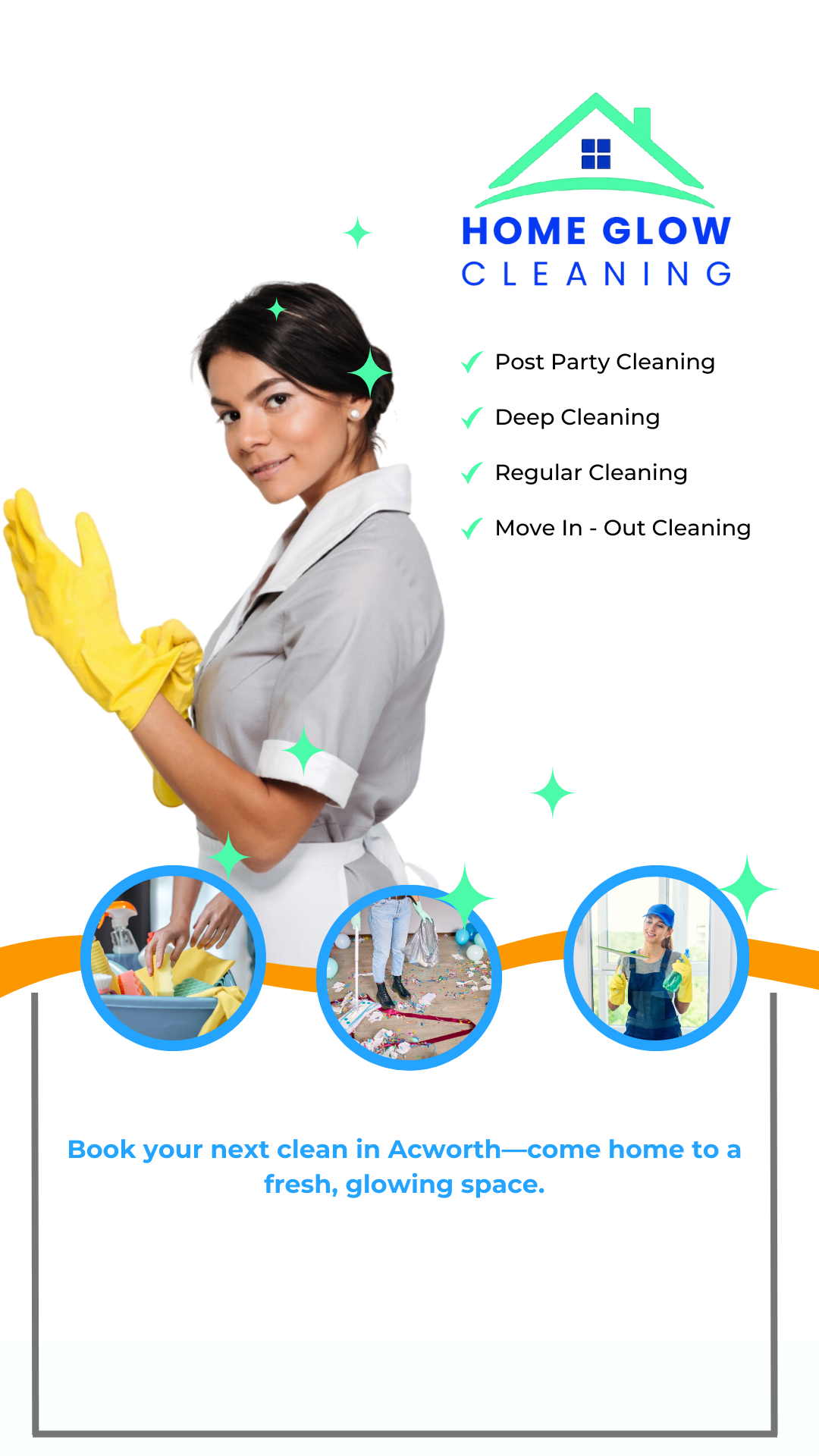 House cleaning service Acworth GA bathroom deep cleaning